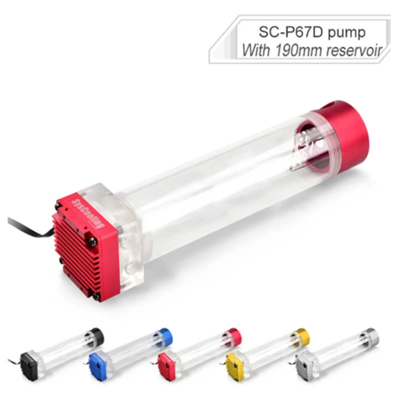 Syscooling Pump Tank Combination 12V 190mm Silence PC Water Cooling DIY Aluminum POM Computer Heat Sink Setup Accessories P67D
Syscooling Pump Tank Combination 12V 190mm Silence PC Water Cooling DIY Aluminum POM Computer Heat Sink Setup Accessories P67D