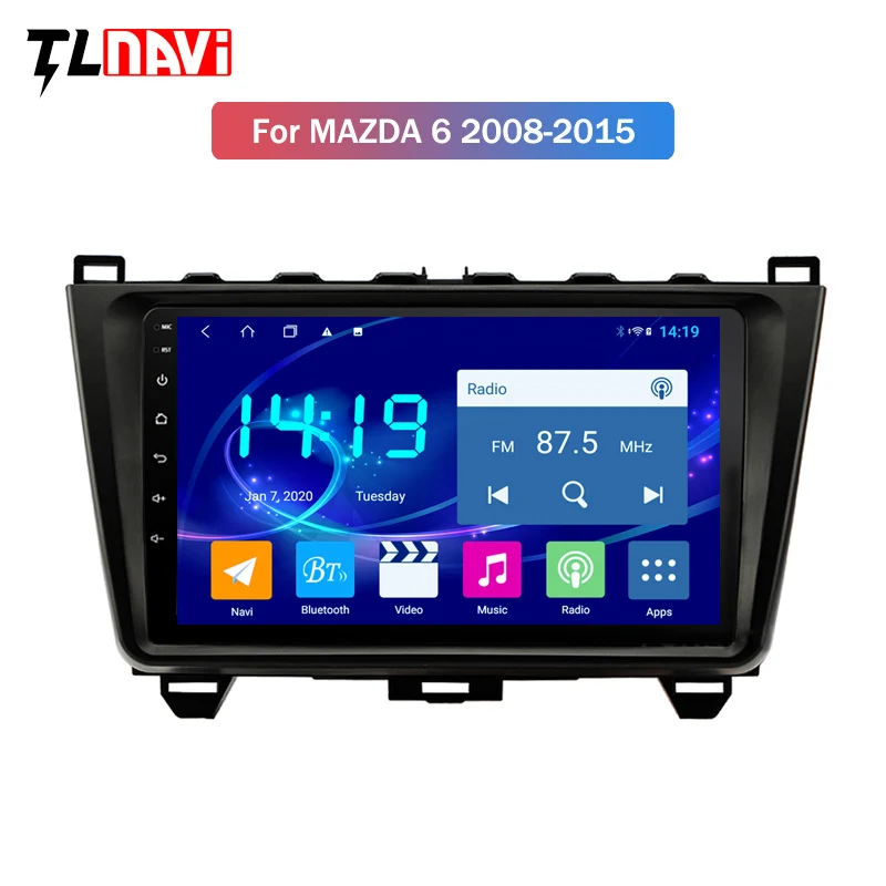 IPS DSP CARPLAY 4G + 64G Android 10 автомобильное радио GPS навигация для Mazda 6 Rui wing 2008 2015