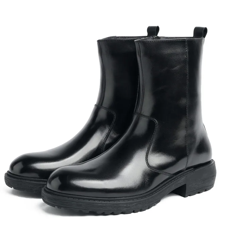 Fashion Black platform warm winter Boots Mens Boots Genuine Leather Boots Male Ankle Boots
Fashion Black platform warm winter Boots Mens Boots Genuine Leather Boots Male Ankle Boots