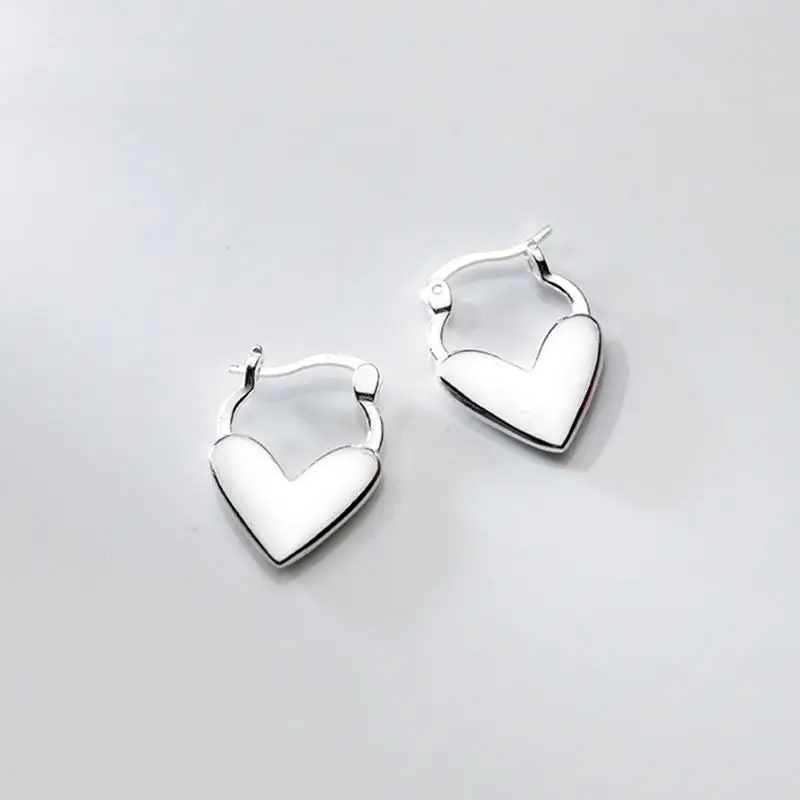 PONYKISS Office 925 Sterling Silver Glossy Big Heart huggie Hoop Earrings for women Party Fine Jewelry Accessory wholesale 
PONYKISS Office 925 Sterling Silver Glossy Big Heart huggie Hoop Earrings for women Party Fine Jewelry Accessory wholesale