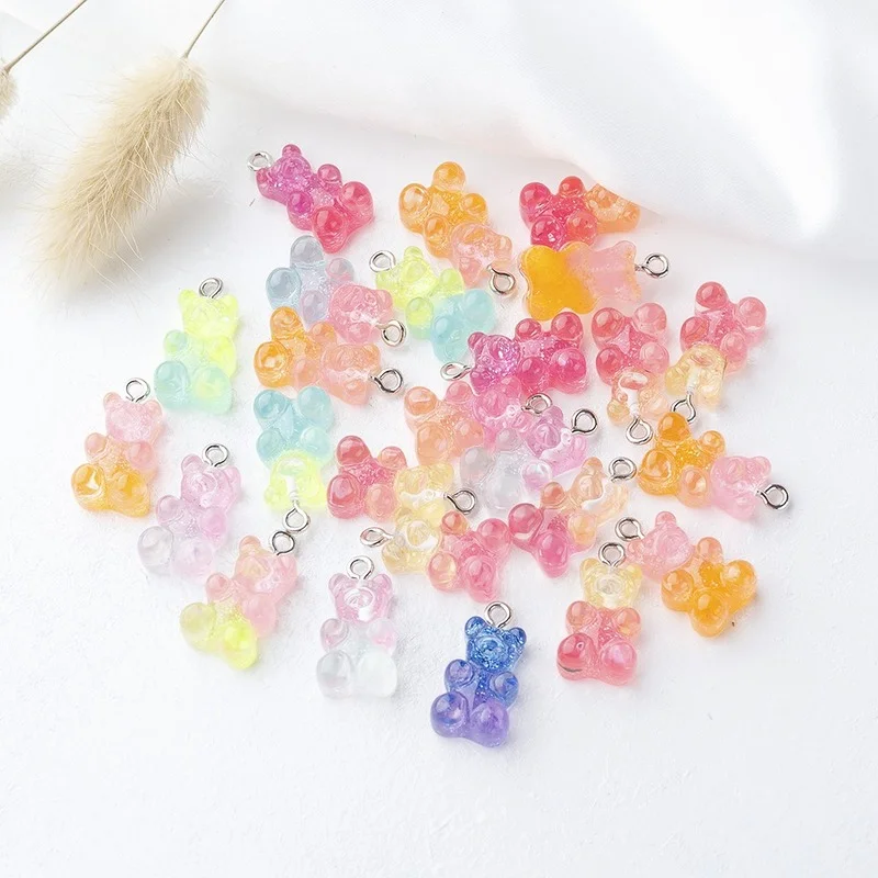 10pcs/Lot Colorful Gummy Bear Pendant Charms for Necklace Bracelet Animal Bear Resin Charms For Jewelry Making DIY Accessories
10pcs/Lot Colorful Gummy Bear Pendant Charms for Necklace Bracelet Animal Bear Resin Charms For Jewelry Making DIY Accessories