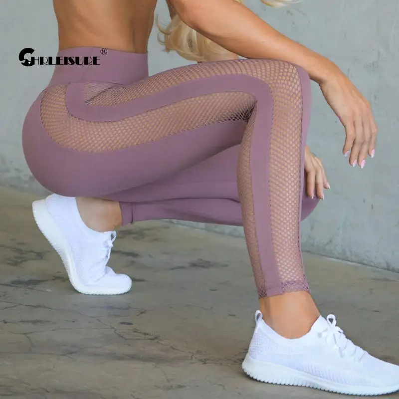 CHRLEISURE Sexy Mesh Sport Leggings High Wasit Hip Lift Perspiration Yoga Pants Running Quick Dry Fitness Gym Sportswear
CHRLEISURE Sexy Mesh Sport Leggings High Wasit Hip Lift Perspiration Yoga Pants Running Quick Dry Fitness Gym Sportswear