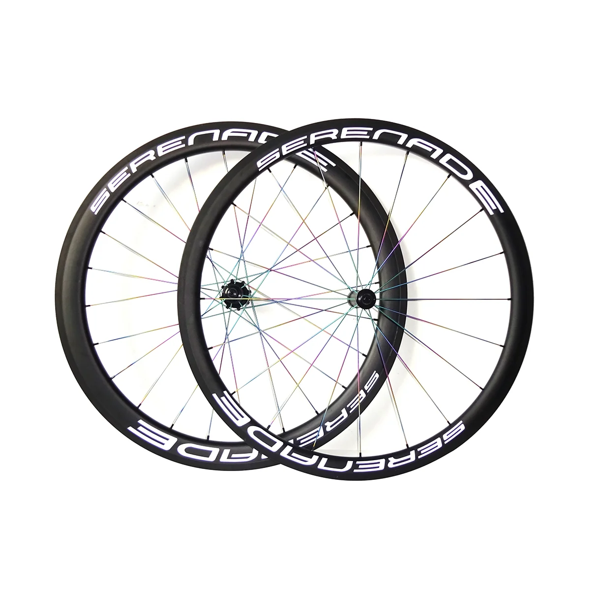 700c Clincher 25mm Width 38mm Front 50mm Rear Depth Carbon Road Bike Wheels Serenade Hub QR Straight Hubs Used Titanium Spokes
700c Clincher 25mm Width 38mm Front 50mm Rear Depth Carbon Road Bike Wheels Serenade Hub QR Straight Hubs Used Titanium Spokes