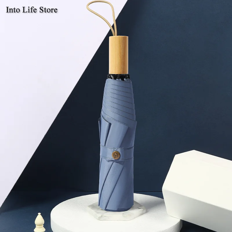Wooden Handle Umbrella Rain Women Clear Sun Umbrella UV Windproof Japanese Folding Umbrellas Balck Coating UPF50+ Gift Ideas 
Wooden Handle Umbrella Rain Women Clear Sun Umbrella UV Windproof Japanese Folding Umbrellas Balck Coating UPF50+ Gift Ideas