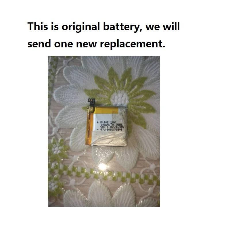 200mAh New Battery for Amazfit Bip Smart Watch Li-polymer Rechargeable Accumulator Small Replacement 3.8V
200mAh New Battery for Amazfit Bip Smart Watch Li-polymer Rechargeable Accumulator Small Replacement 3.8V