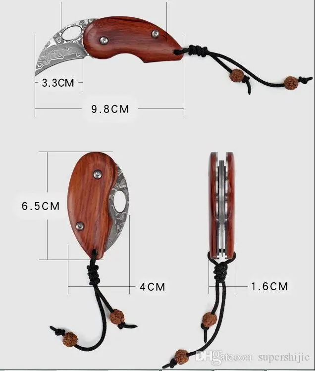 Mini folding knife portable self-defense hand Knives sandalwood acid wood GJ26
Mini folding knife portable self-defense hand Knives sandalwood acid wood GJ26