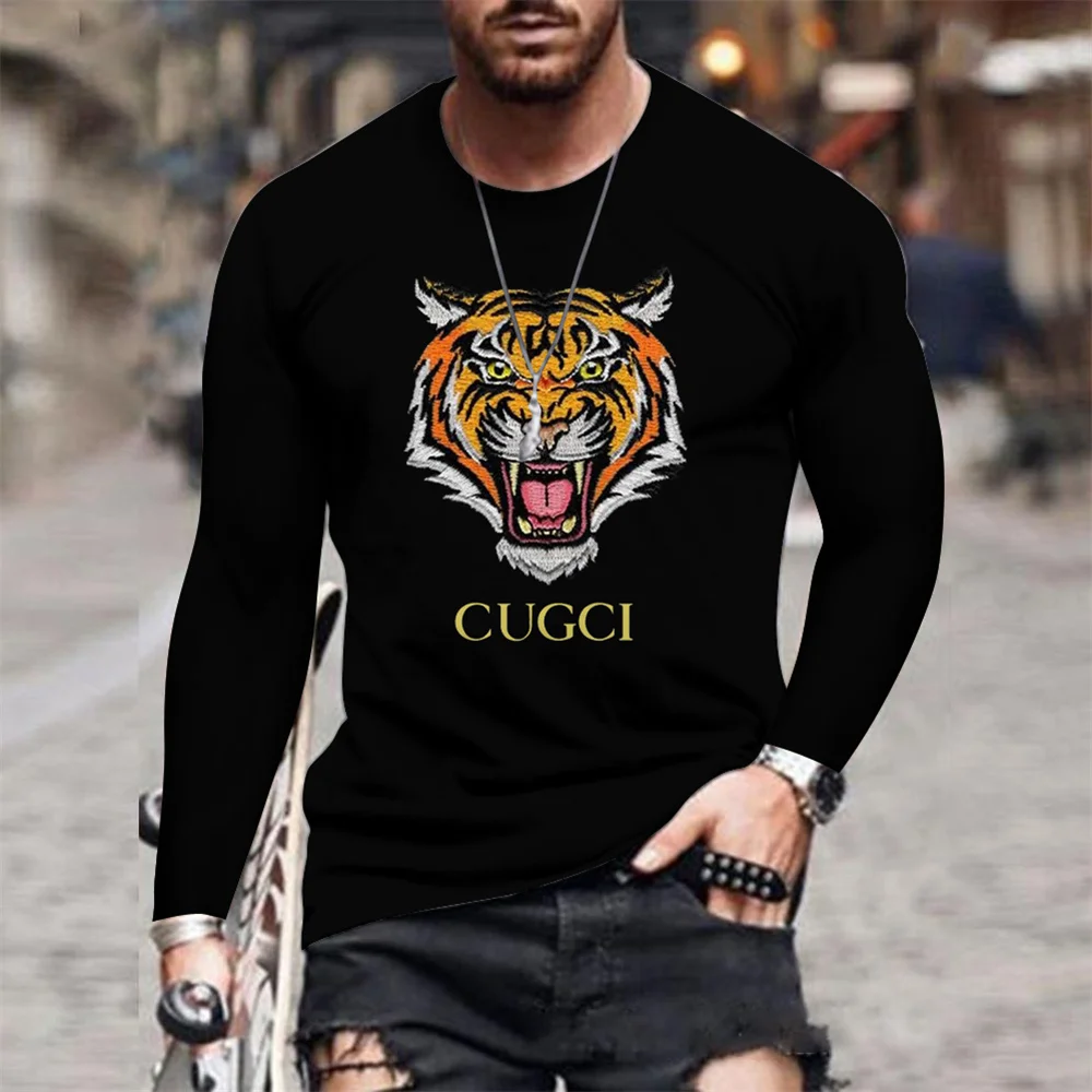 Summer new men's 3D GU tiger long-sleeved fashion sweatshirt round neck long-sleeved striped casual T-shirt male long-sleeved
Summer new men's 3D GU tiger long-sleeved fashion sweatshirt round neck long-sleeved striped casual T-shirt male long-sleeved