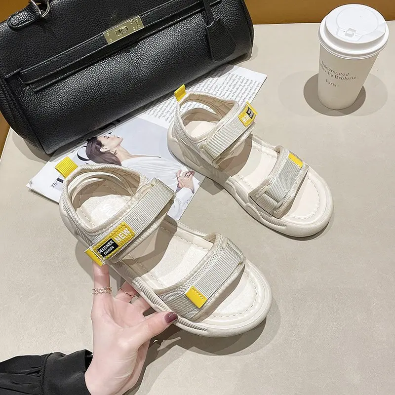 2021 Summer Canvas Shoes Platform Sandals Women Simple Buckle Non-slip Rubber Sole Sandals Beach Vacation Casual Women's Shoes
2021 Summer Canvas Shoes Platform Sandals Women Simple Buckle Non-slip Rubber Sole Sandals Beach Vacation Casual Women's Shoes