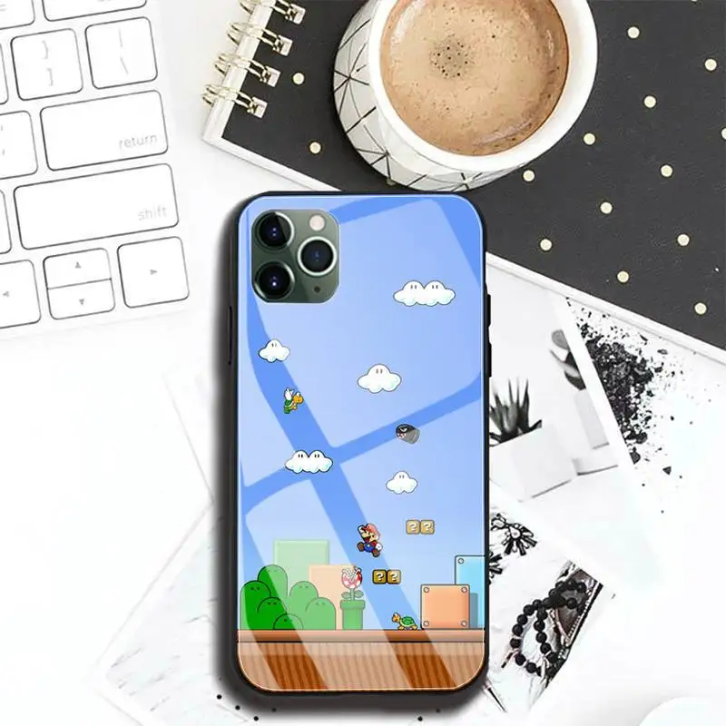Super Mario Phone Case For Iphone 12 11 Pro MAX XR X 7 8Plus SE2020 DIY Shockproof Glass Soft Silicone Edge 
Super Mario Phone Case For Iphone 12 11 Pro MAX XR X 7 8Plus SE2020 DIY Shockproof Glass Soft Silicone Edge