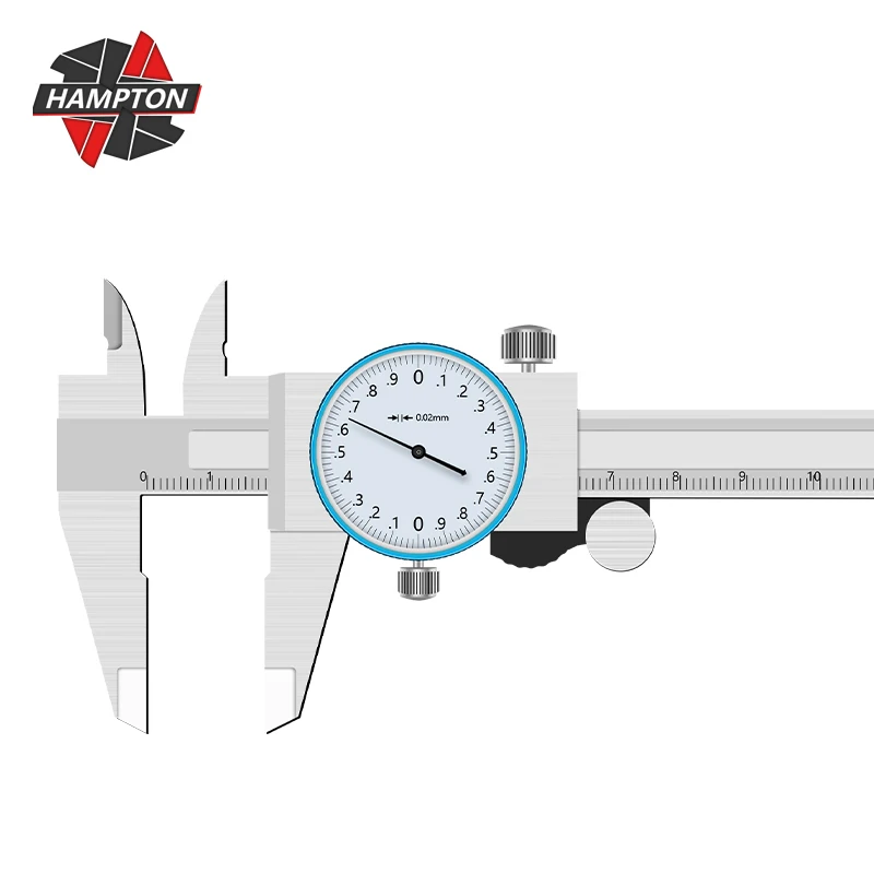 HAMPTON Dial Indicator Shockproof Vernier Calipers Stainless Steel 0-150mm Dial Gauge Mircometer Measuring Instruments Tool
HAMPTON Dial Indicator Shockproof Vernier Calipers Stainless Steel 0-150mm Dial Gauge Mircometer Measuring Instruments Tool