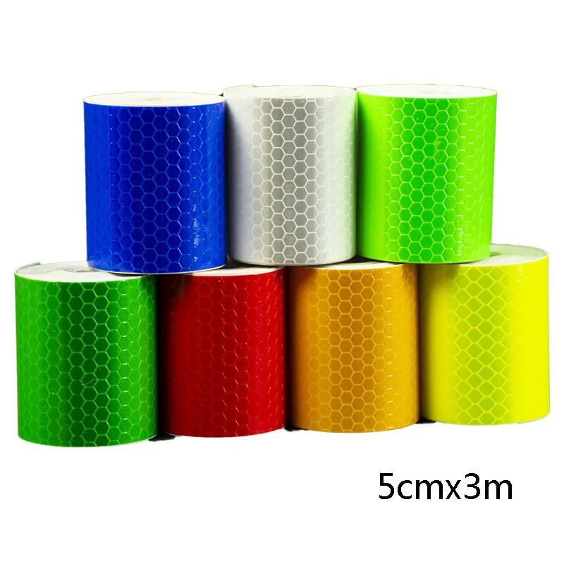 5cm*300cm High Visibility Warning Mark Reflective Tape Car Wheel Safety Reflector Strip Self Adhesive Bike Car Sticker 
5cm*300cm High Visibility Warning Mark Reflective Tape Car Wheel Safety Reflector Strip Self Adhesive Bike Car Sticker