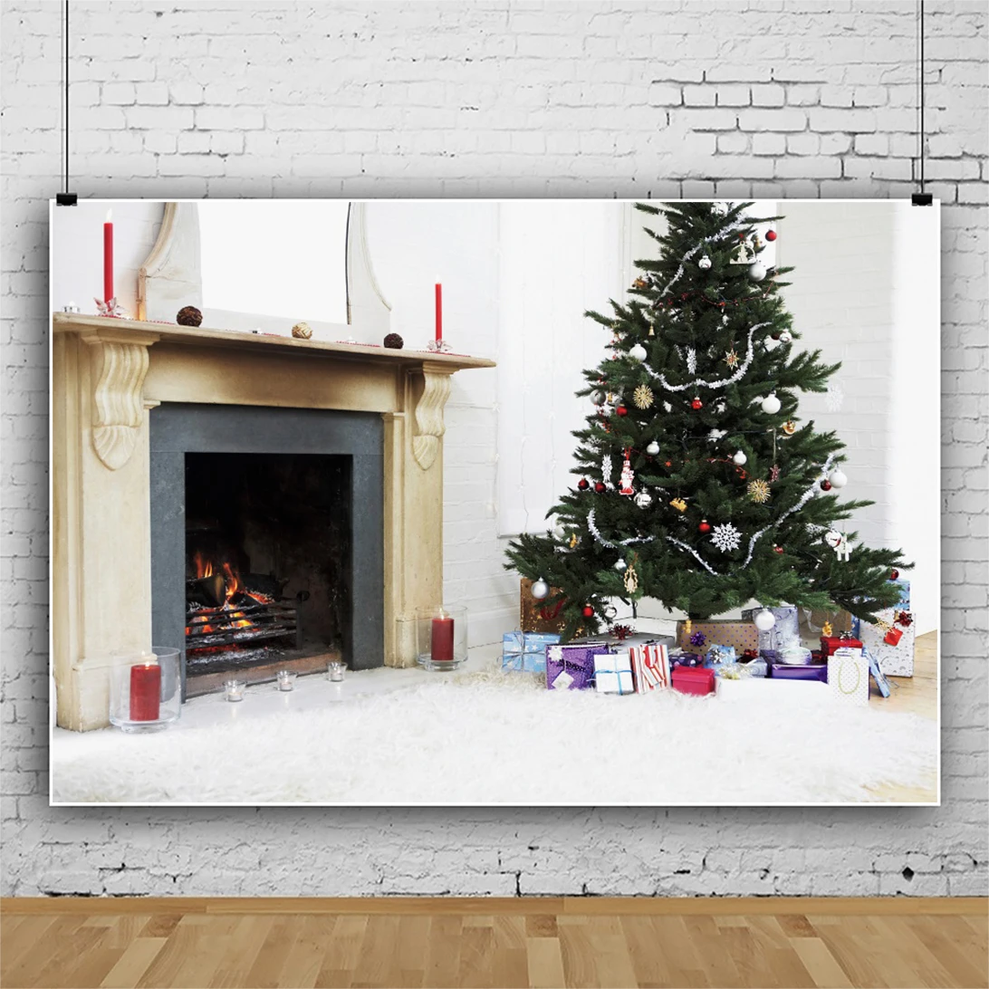 Laeacco Christmas Tree Fireplace Candle Gift White Floor Interior Decor Background Baby Portrait Photography For Photo Backdrops
Laeacco Christmas Tree Fireplace Candle Gift White Floor Interior Decor Background Baby Portrait Photography For Photo Backdrops
