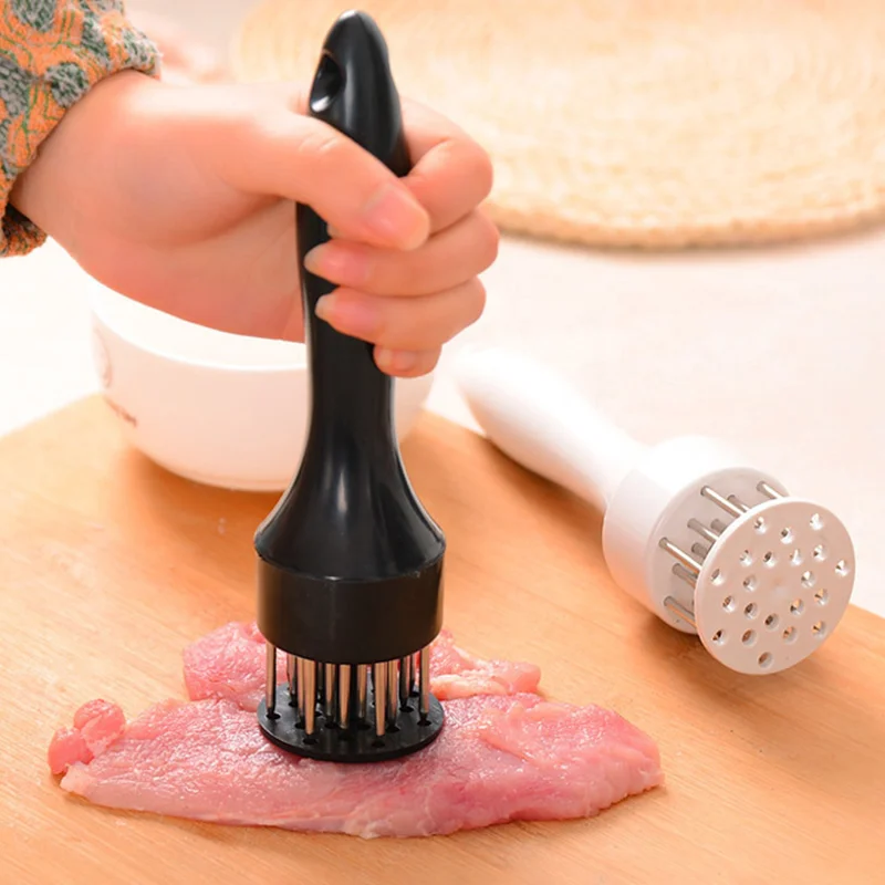 1Pc Stainless Steel Quality Meat Tenderizer Needle Steak Chops Loose Household Meat Hammer Kitchen Tools Cooking Accessories
1Pc Stainless Steel Quality Meat Tenderizer Needle Steak Chops Loose Household Meat Hammer Kitchen Tools Cooking Accessories