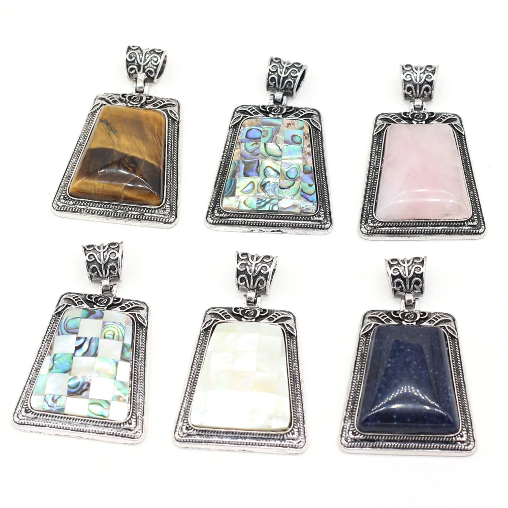 Natural Stone Pendants Trapezoidal Crystal Agates Stone Shell Alloy Pendant Charms for Jewelry Making Necklace Bracelet Earrings
Natural Stone Pendants Trapezoidal Crystal Agates Stone Shell Alloy Pendant Charms for Jewelry Making Necklace Bracelet Earrings