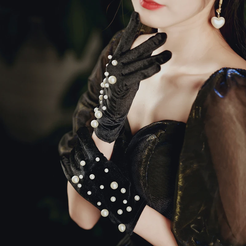 Черные короткие свадебные перчатки с пальцами, свадебные перчатки с жемчугом, Новинка
Черные короткие свадебные перчатки с пальцами, свадебные перчатки с жемчугом, Новинка