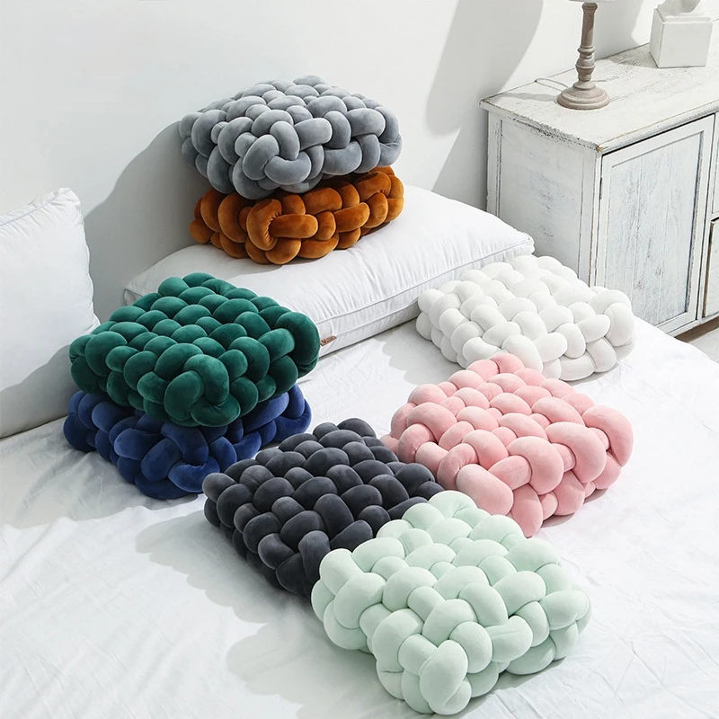 Soft Ring Handmade Woven Cushion Living Room Soft Plush Knot Cushion Comfortable Knotted Pillow Soft Bedding Home Decor
Soft Ring Handmade Woven Cushion Living Room Soft Plush Knot Cushion Comfortable Knotted Pillow Soft Bedding Home Decor