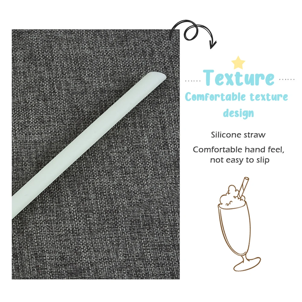 Kitchen Accessory Reusable Silicone Drinking Straws Foldable Flexible Straw with Cleaning Brushes Kids' Party Supplies Bar Tools
Kitchen Accessory Reusable Silicone Drinking Straws Foldable Flexible Straw with Cleaning Brushes Kids' Party Supplies Bar Tools