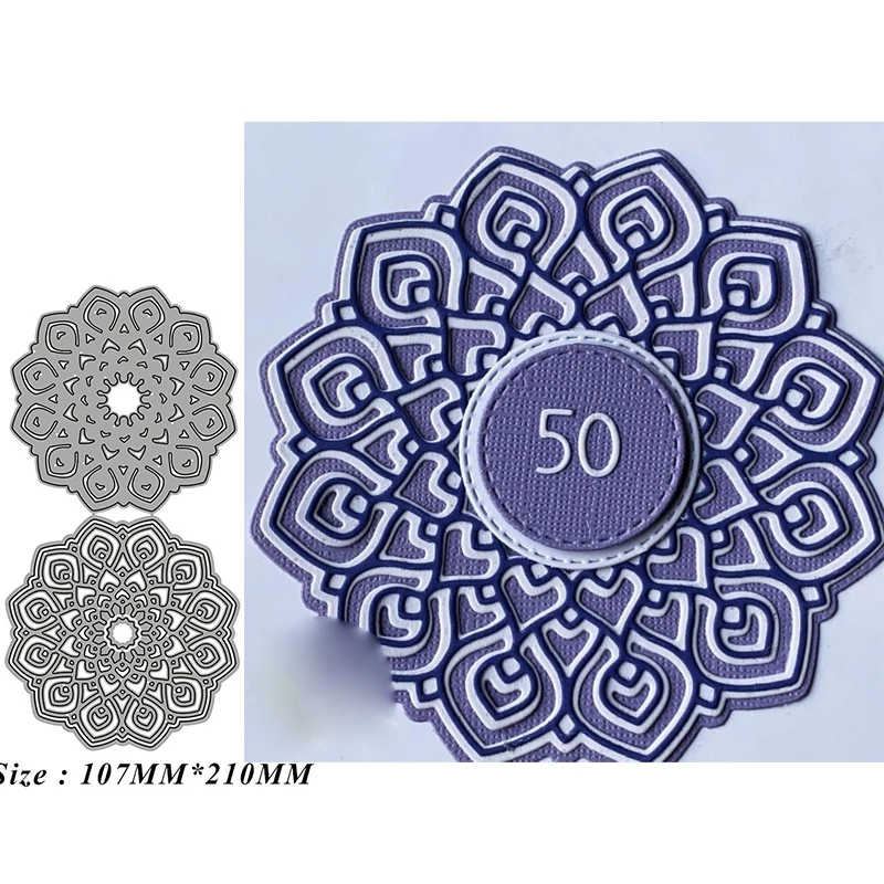 Double Hollow Round Circle Lace Cutting Dies DIY Mold Paper Metal Craft Dies for Card Making Cut Dies 2021 Embossing New Molds
Double Hollow Round Circle Lace Cutting Dies DIY Mold Paper Metal Craft Dies for Card Making Cut Dies 2021 Embossing New Molds