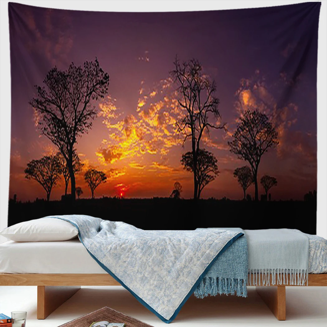 Natural Landscape Tapestry Sunset Glow Pine Trees Quiet Seaside Modern Art Wall Hanging Boho Home Decor Picnic Mat Carpet Gift
Natural Landscape Tapestry Sunset Glow Pine Trees Quiet Seaside Modern Art Wall Hanging Boho Home Decor Picnic Mat Carpet Gift