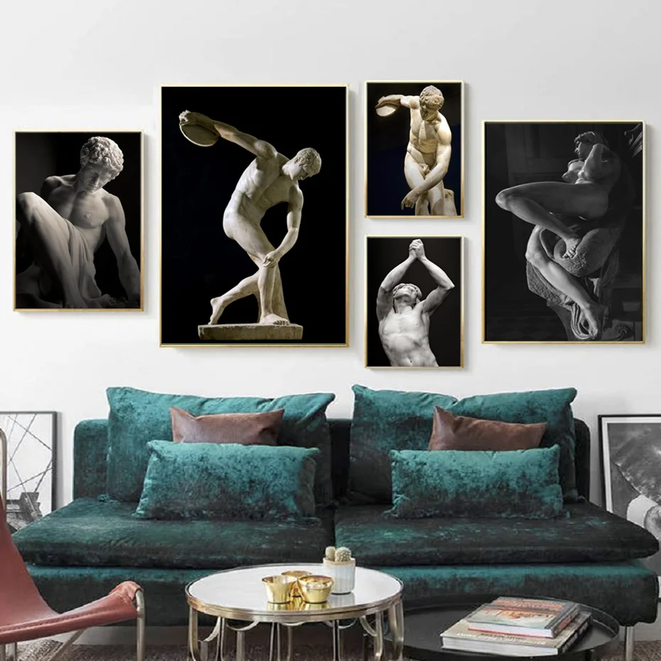 Black and White Discobolus Sculpture Art Posters And Prints Wall Art Canvas Paintings Decorative Pictures Living Room Home Decor
Black and White Discobolus Sculpture Art Posters And Prints Wall Art Canvas Paintings Decorative Pictures Living Room Home Decor