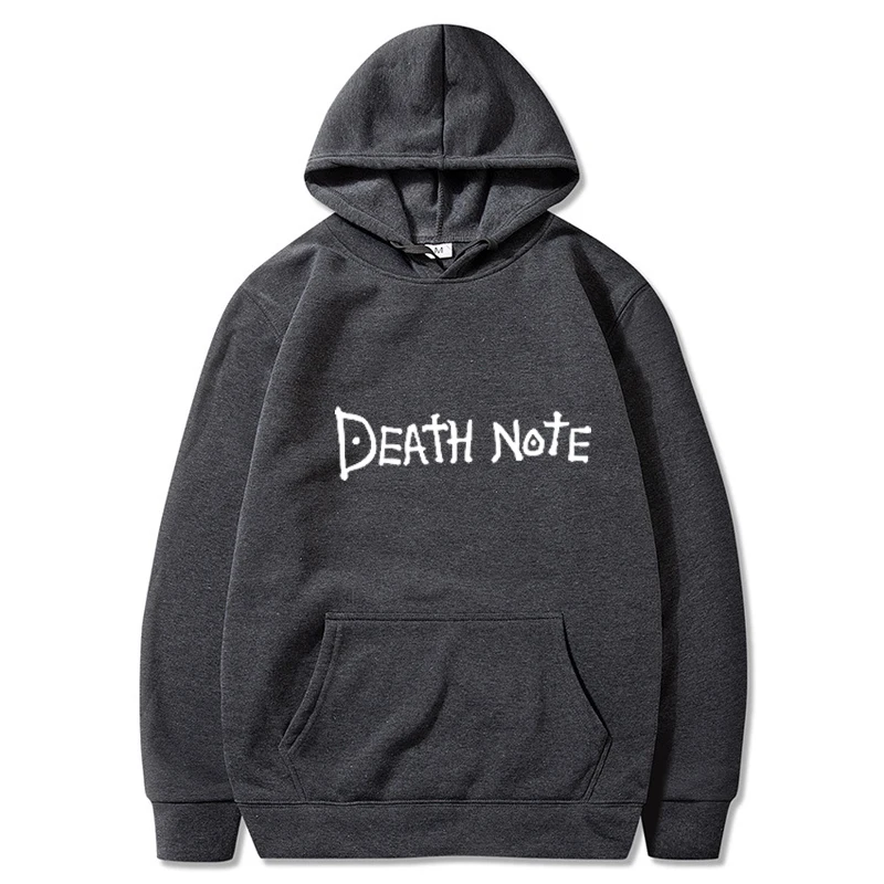 Death Note Solid Color Letter Printed Hoodies Harajuku Hip Hop Streetwear Men Women Anime Hooded Sweatshirt Pullover Hoodie Tops
Death Note Solid Color Letter Printed Hoodies Harajuku Hip Hop Streetwear Men Women Anime Hooded Sweatshirt Pullover Hoodie Tops