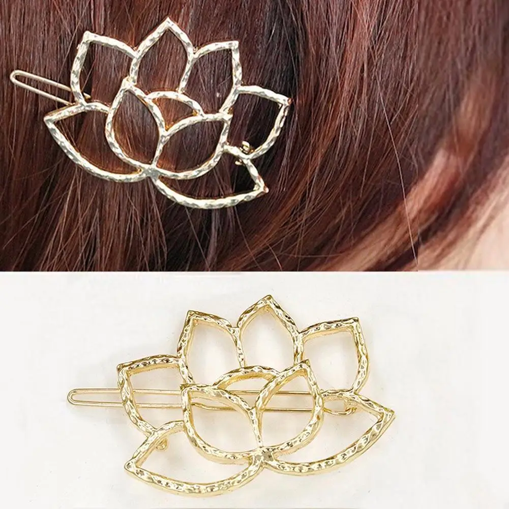 Female Fashion Hair Clip Retro Hollow Lotus Flower Alloy Hairpin Hair Clip Women Headwear Accessories
Female Fashion Hair Clip Retro Hollow Lotus Flower Alloy Hairpin Hair Clip Women Headwear Accessories