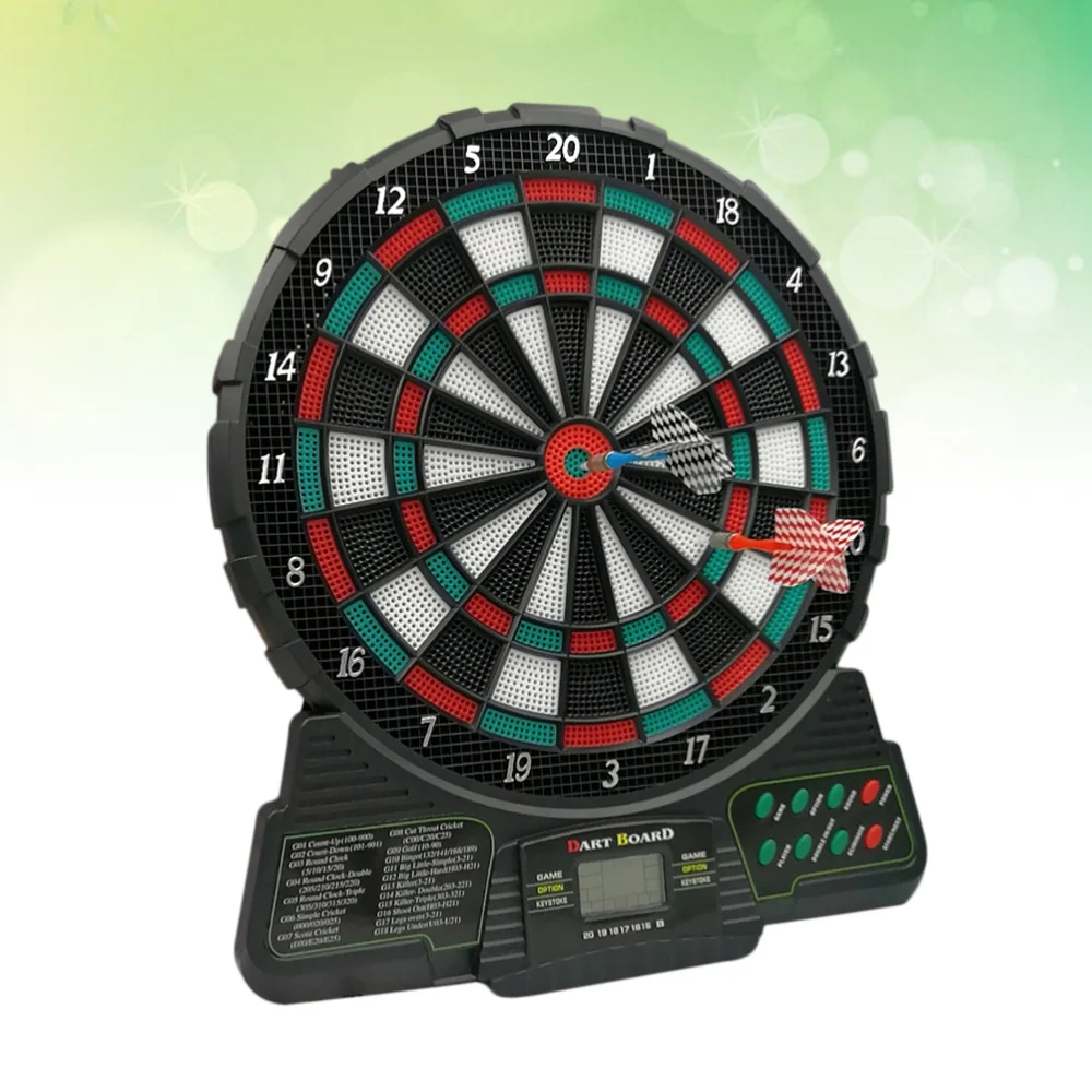 Black Electronic Dart Game Set Automatic Scoring Dartboard and 6 Darts 18 Dart Tip without Batteries with Plug
Black Electronic Dart Game Set Automatic Scoring Dartboard and 6 Darts 18 Dart Tip without Batteries with Plug