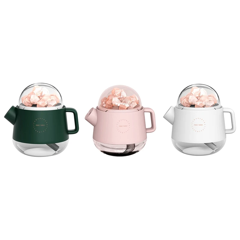 Portable Crystal Salt Stone Kettle Aromatherapy Humidifier USB Aroma Diffuser with Light for Desktop Home Decor
Portable Crystal Salt Stone Kettle Aromatherapy Humidifier USB Aroma Diffuser with Light for Desktop Home Decor