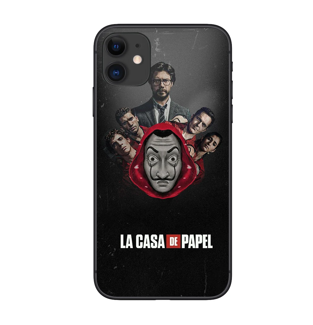 Spain TV Show Money Heist Paper La Casa De Papel Phone Case For iPhone 11 12 Pro Max X XS MAX XR 7 6S 8Plus Black Soft TPU Cover
Spain TV Show Money Heist Paper La Casa De Papel Phone Case For iPhone 11 12 Pro Max X XS MAX XR 7 6S 8Plus Black Soft TPU Cover