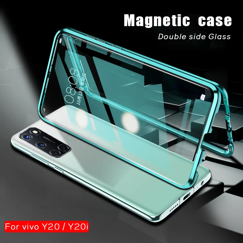 Full Protection Double Side Tempered Glass Magnetic Metal Case for Vivo Y20 Y20i Y20 I T 20i 2020 Explosion Proof Back Cover
Full Protection Double Side Tempered Glass Magnetic Metal Case for Vivo Y20 Y20i Y20 I T 20i 2020 Explosion Proof Back Cover