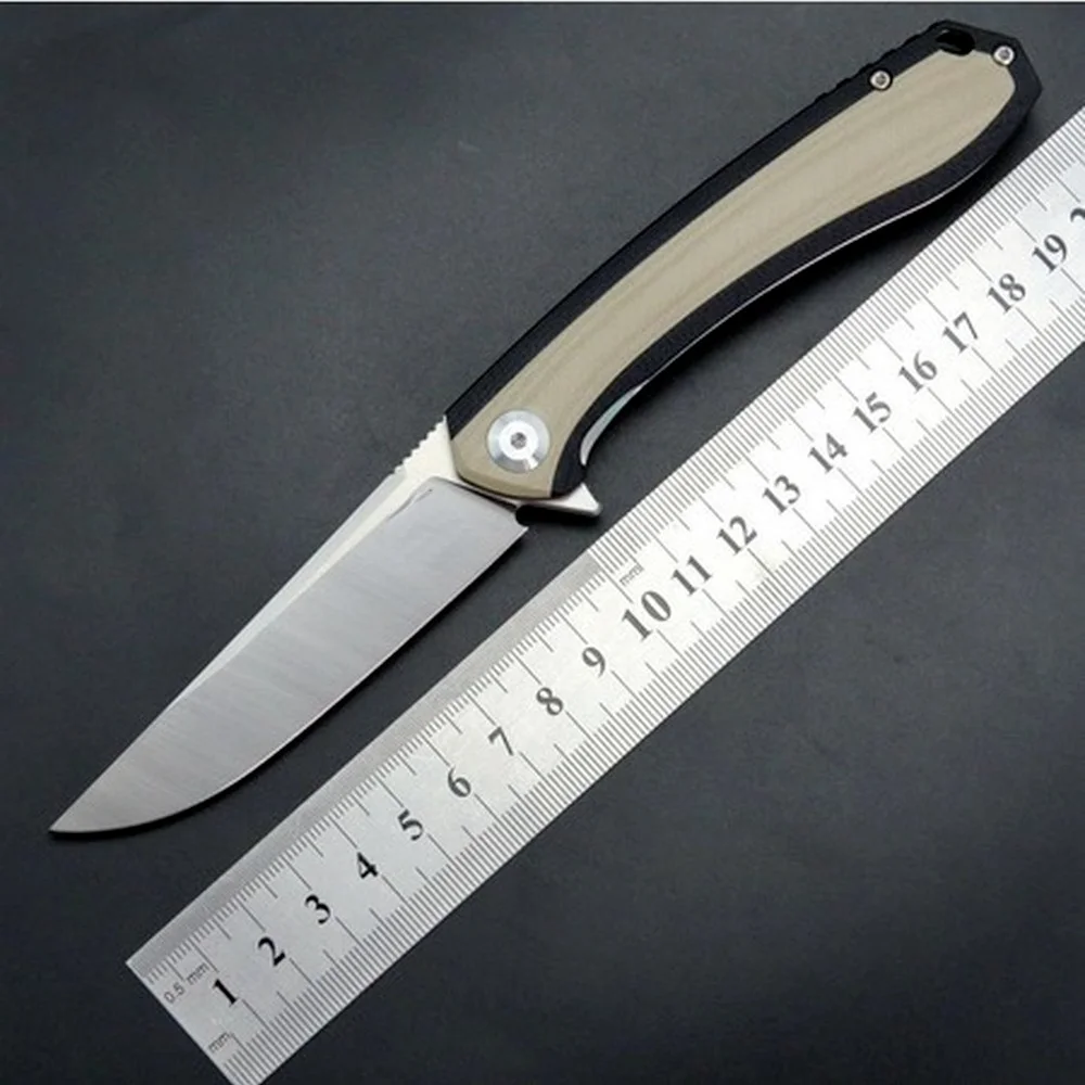Складной нож D2 58-59HRC, стальной шарикоподшипник G10, стальной нож, портативные наружные ножи, складной нож, карманный нож, инструмент для повсед...
Складной нож D2 58-59HRC, стальной шарикоподшипник G10, стальной нож, портативные наружные ножи, складной нож, карманный нож, инструмент для повсед...