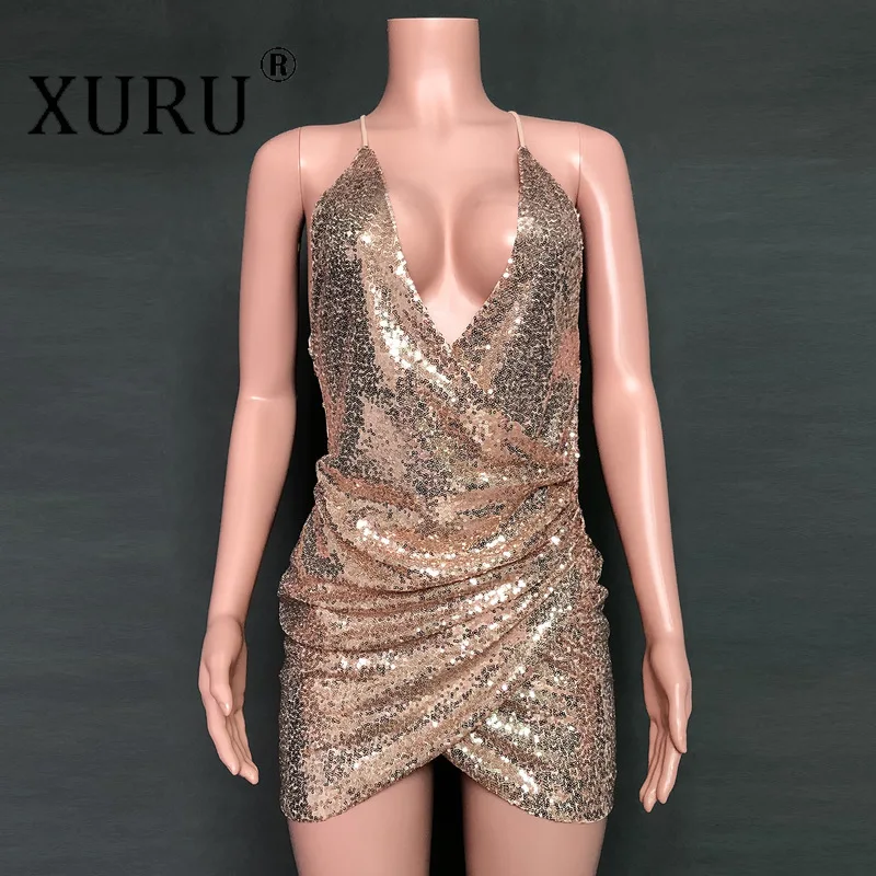 XURU Sexy V-neck Hip Backless Irregular Sequin Dress Europe and America Nightclub Dress 2020 New Sequin Dress
XURU Sexy V-neck Hip Backless Irregular Sequin Dress Europe and America Nightclub Dress 2020 New Sequin Dress