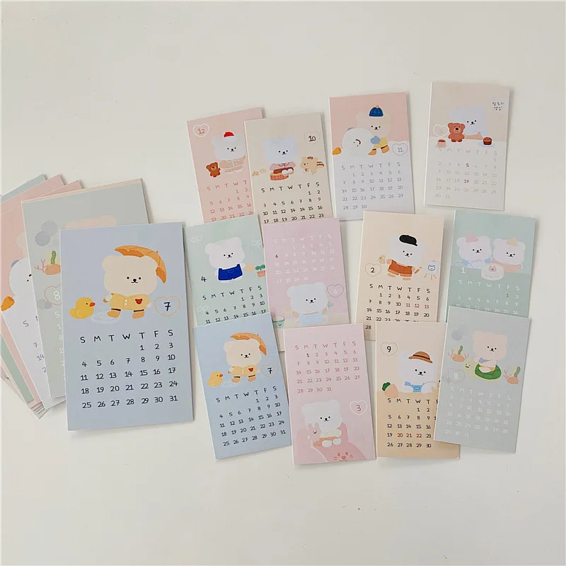 2021 Korean Ins Cartoon Cute Bear Postcard 12 Sheets Desktop Kawaii Calendar Card Plan New Year Creative Gift Monthly Calendar
2021 Korean Ins Cartoon Cute Bear Postcard 12 Sheets Desktop Kawaii Calendar Card Plan New Year Creative Gift Monthly Calendar