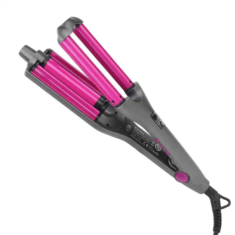 Curling Wand Triple Ceramic Coating Electric Hair Curler Nonslip Handle Fast Heat Adjustable Temperature for Hairdressing Shop
Curling Wand Triple Ceramic Coating Electric Hair Curler Nonslip Handle Fast Heat Adjustable Temperature for Hairdressing Shop