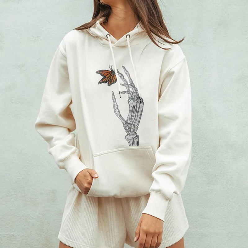 Gothic Skull Butterfly Print Hoodies Women Sweatshirt Oversize Y2k Vintage Hooded Pullover Tops Autumn Hoodie Sweat Shirts Femme
Gothic Skull Butterfly Print Hoodies Women Sweatshirt Oversize Y2k Vintage Hooded Pullover Tops Autumn Hoodie Sweat Shirts Femme