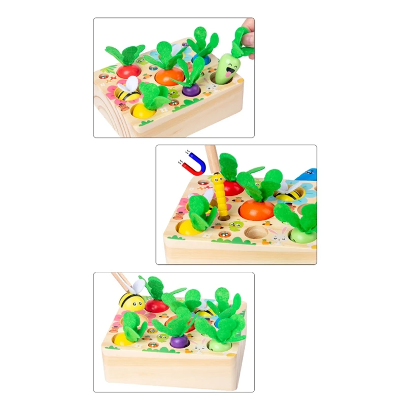 Children's Toys Wooden Magnetic Games Fishing Toy Catch Worm Pulling Carrot Interactive Educational Fishing Toy for Kids
Children's Toys Wooden Magnetic Games Fishing Toy Catch Worm Pulling Carrot Interactive Educational Fishing Toy for Kids