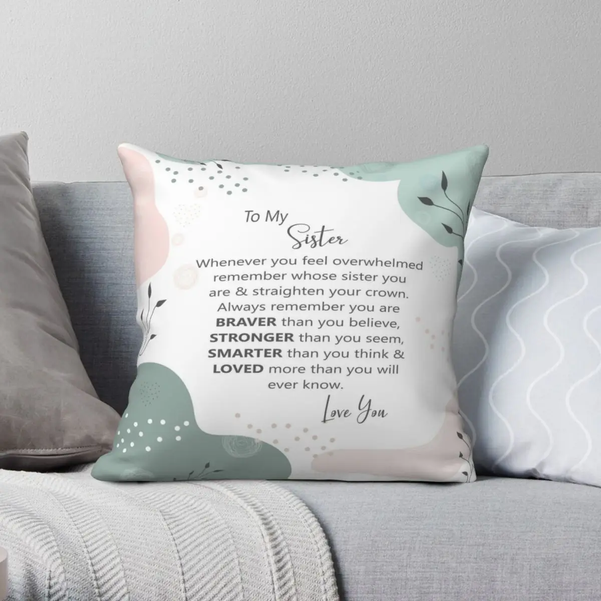 Sister Pillow Square Pillowcase Polyester Linen Velvet Creative Zip Decor Throw Pillow Case Room Cushion Cover
Sister Pillow Square Pillowcase Polyester Linen Velvet Creative Zip Decor Throw Pillow Case Room Cushion Cover
