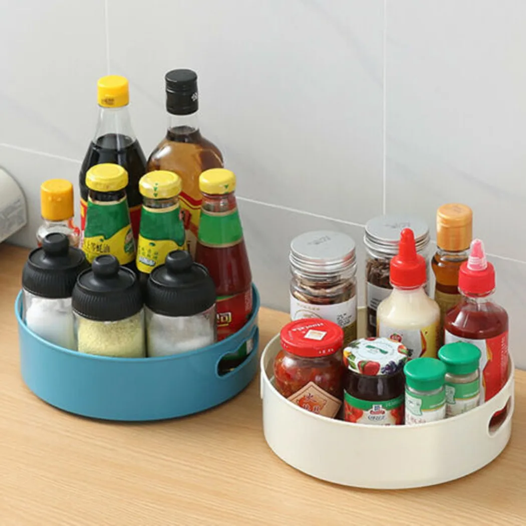 1 Pcs Multi-Function Rotating Tray Rotary Shelf Multi-purpose Anti-skid Storage Tray Storage Rack Kitchen Seasoning Storage Box
1 Pcs Multi-Function Rotating Tray Rotary Shelf Multi-purpose Anti-skid Storage Tray Storage Rack Kitchen Seasoning Storage Box