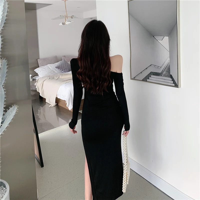 2020 Fall New Products Slanted Shoulder Sexy Off Shoulder Snap High Waist Split Slim Long Dress
2020 Fall New Products Slanted Shoulder Sexy Off Shoulder Snap High Waist Split Slim Long Dress