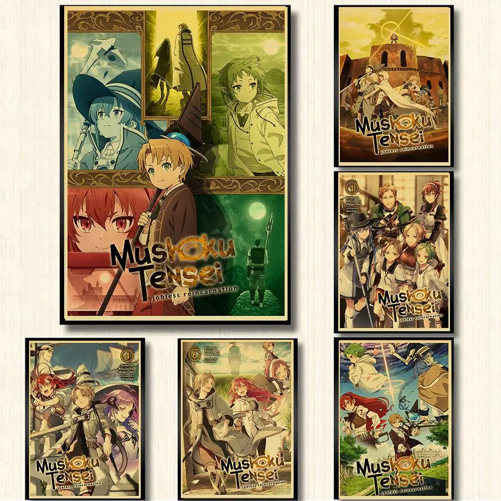 Mushoku Tensei Jobless Reincarnation Anime Retro Poster Home Art Study Bedroom Cafe Bar Wall Sticker Decorative Picture Painting
Mushoku Tensei Jobless Reincarnation Anime Retro Poster Home Art Study Bedroom Cafe Bar Wall Sticker Decorative Picture Painting