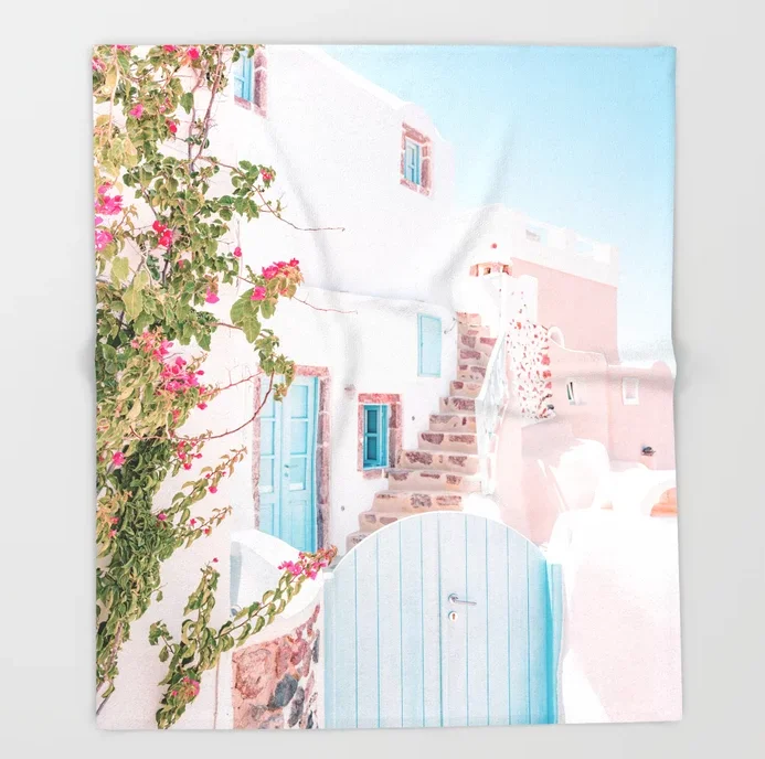 Santorini Greek Pink House Flannel Blanket Winter Bedspread Flower Soft Warm Throw Blankets for Bed Sofa Travel Bedding Throws
Santorini Greek Pink House Flannel Blanket Winter Bedspread Flower Soft Warm Throw Blankets for Bed Sofa Travel Bedding Throws