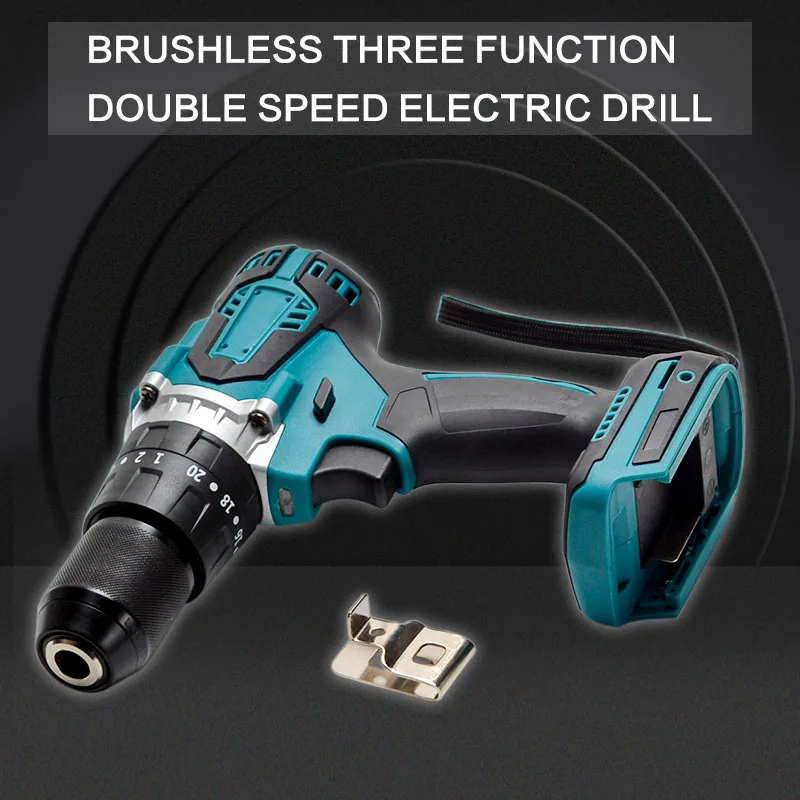 18V Two Speed Charging Battery Screw Driver 100N.m Electric Drill Bit Brushless Cordless Screwdriver For Makita 18V Battery
18V Two Speed Charging Battery Screw Driver 100N.m Electric Drill Bit Brushless Cordless Screwdriver For Makita 18V Battery