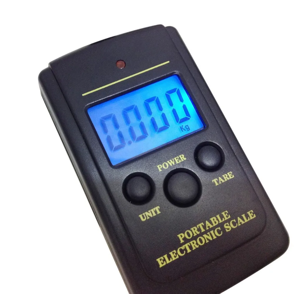 GY-004 40 кг/10 г портативные электронные ручные весы с крючком светодиодный цифровой