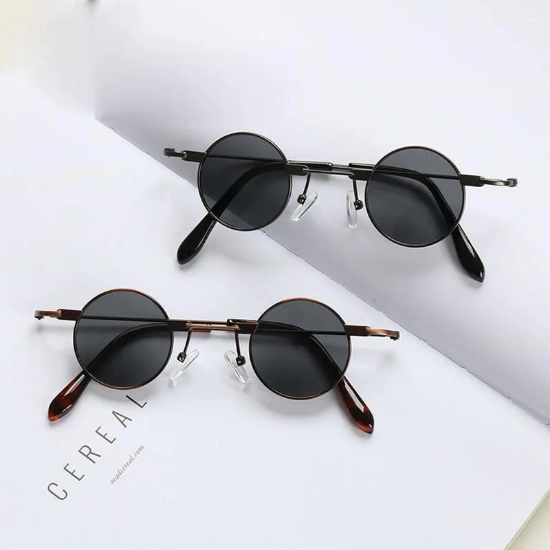Small Round Sunglasses Women Men UV400 Metal Brand Designer Punk Sun Glasses Steampunk Vintage Goggles Black Shades
Small Round Sunglasses Women Men UV400 Metal Brand Designer Punk Sun Glasses Steampunk Vintage Goggles Black Shades