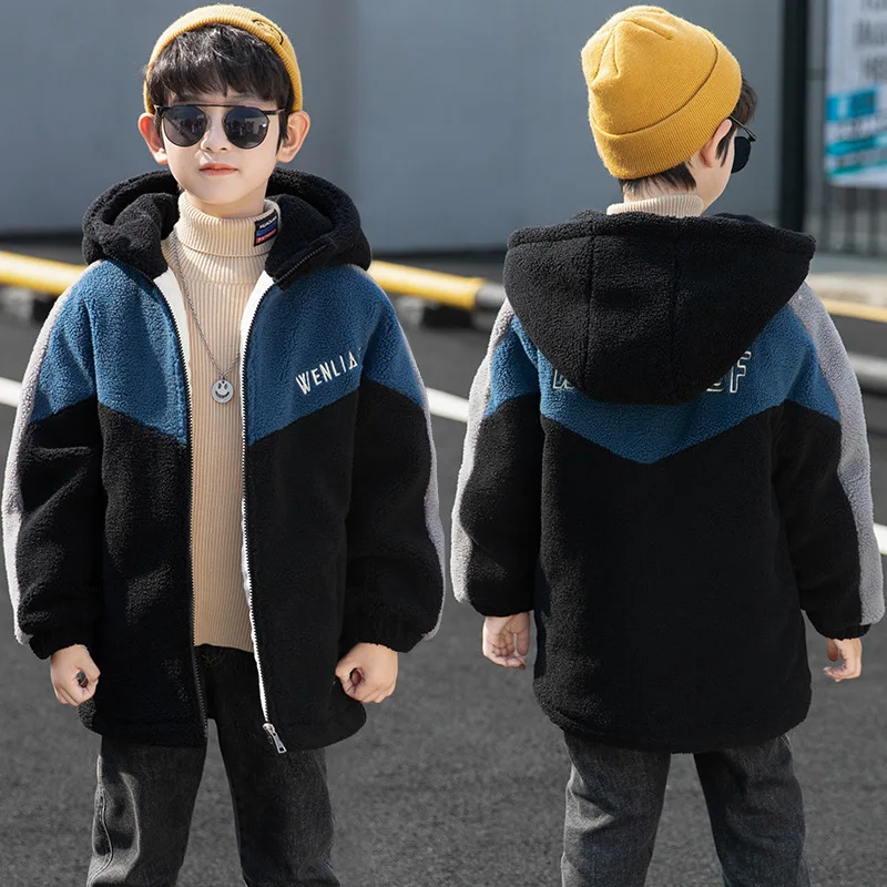 Boys Coat Teen Plus Velet Warm Thick Hooded Jackets Outerwears Kids Clothes Winter Jacket Zipper Children Clothing 5 7 9 11 13 Y
Boys Coat Teen Plus Velet Warm Thick Hooded Jackets Outerwears Kids Clothes Winter Jacket Zipper Children Clothing 5 7 9 11 13 Y