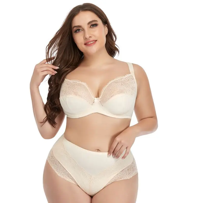 40-50E Cup Intimates Hollow out Lace Bra And Briefs Set Sexy Women Underwire Bralette Underwear Set Solid Lingerie Brassiere Set
40-50E Cup Intimates Hollow out Lace Bra And Briefs Set Sexy Women Underwire Bralette Underwear Set Solid Lingerie Brassiere Set