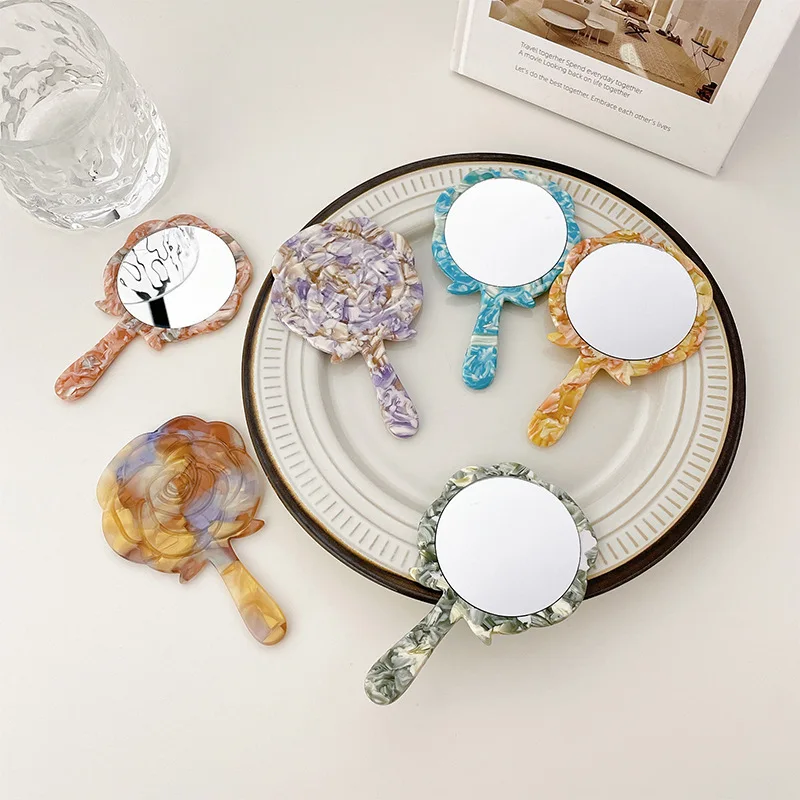 New Autumn Winter Retro Rose Flower Acetic Acid Makeup Mirror Cute And Sweet Style Acetate Makeup Small Mirror For Girls
New Autumn Winter Retro Rose Flower Acetic Acid Makeup Mirror Cute And Sweet Style Acetate Makeup Small Mirror For Girls