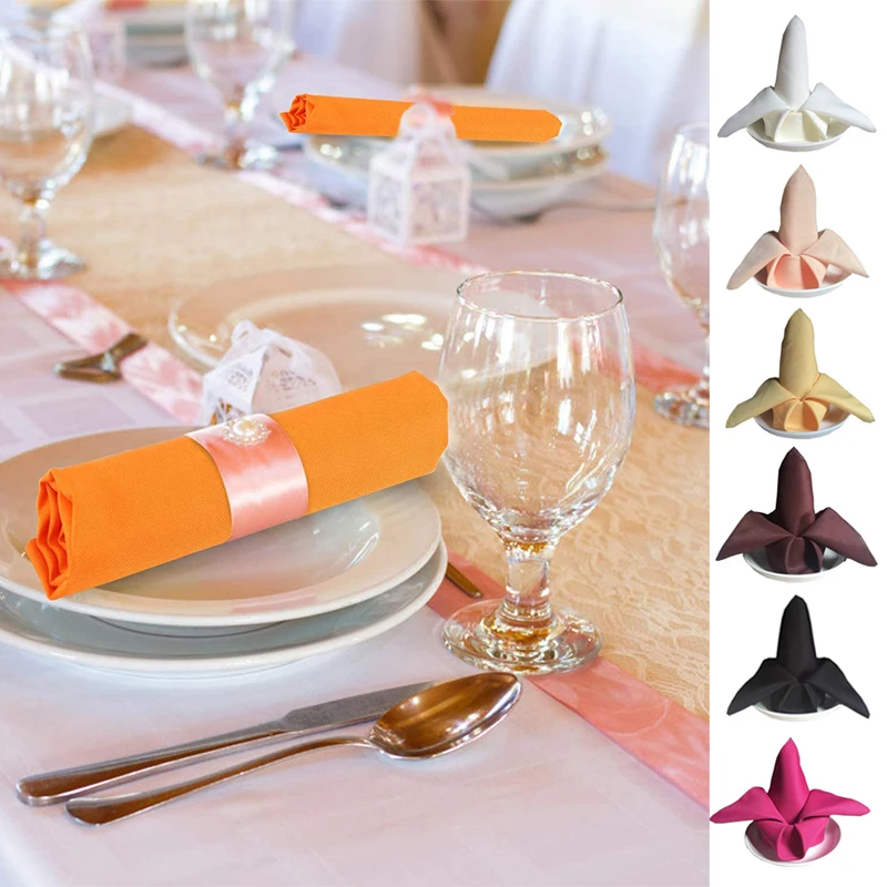 1PC Cloth Napkins 48cmx48cm Polyester Table Napkins Multi-Colored Restaurant Dinner Wedding Banquet Party Decoration Supplies
1PC Cloth Napkins 48cmx48cm Polyester Table Napkins Multi-Colored Restaurant Dinner Wedding Banquet Party Decoration Supplies
