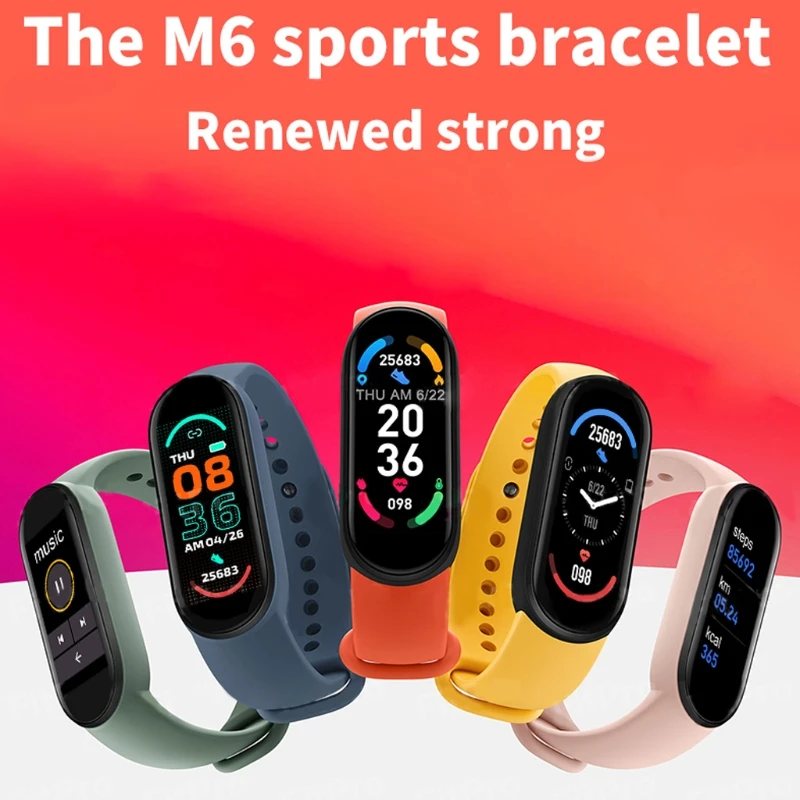 Smart Bands Sport Fitness Tracker M6 Smart WatchesPedometer Heart Rate Blood Pressure Monitor Bluetooth Bracelets
Smart Bands Sport Fitness Tracker M6 Smart WatchesPedometer Heart Rate Blood Pressure Monitor Bluetooth Bracelets