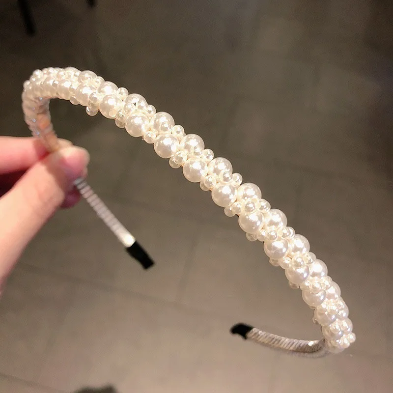 Elegant Full Pearls Hairbands for Women Sweet Hair Hoops Ornament Head Band Lady Fashion Wedding Party Bridal Hair Accessories
Elegant Full Pearls Hairbands for Women Sweet Hair Hoops Ornament Head Band Lady Fashion Wedding Party Bridal Hair Accessories